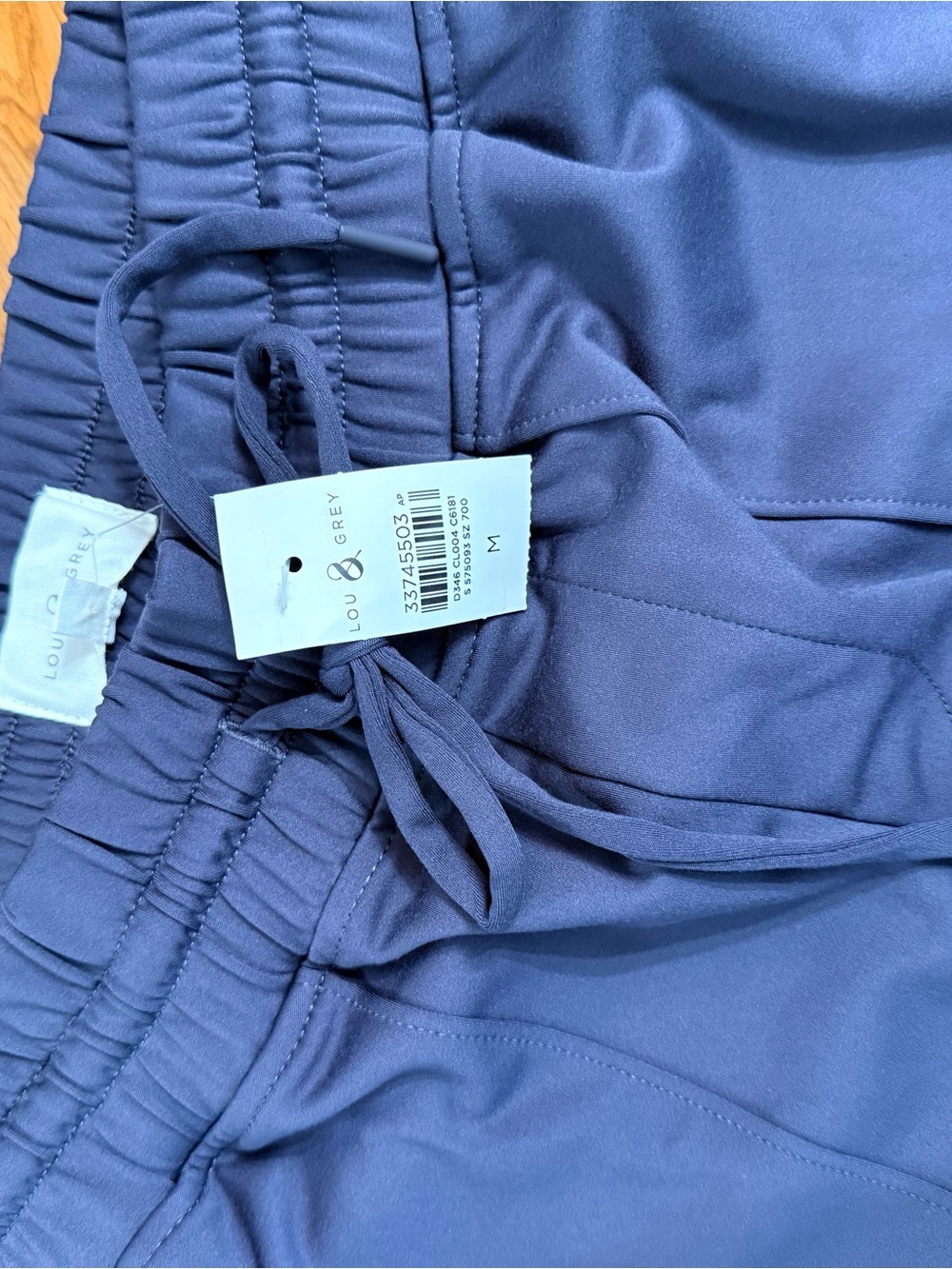 Lou & Grey Deep Gray Jogger Pants with Drawstring - Picture 2 of 3